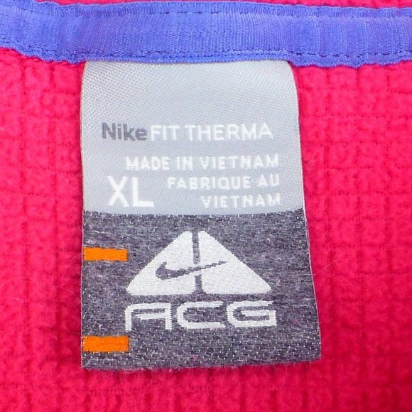 Women's Pink Nike ACG Therma-Fit half zip micro fleece pullover - Picture 5 of 7